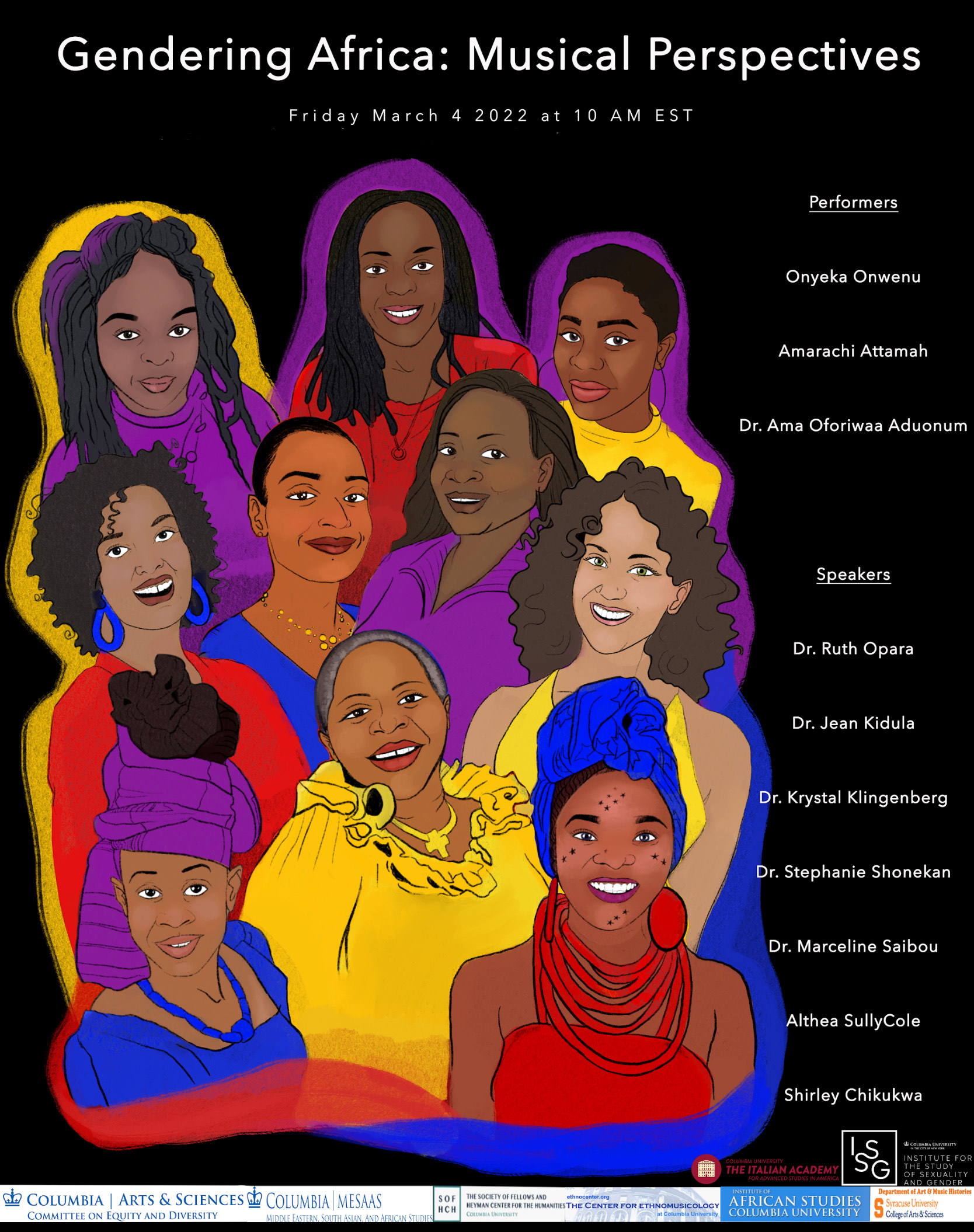 Gendering Africa Symposium Drawings Poster 